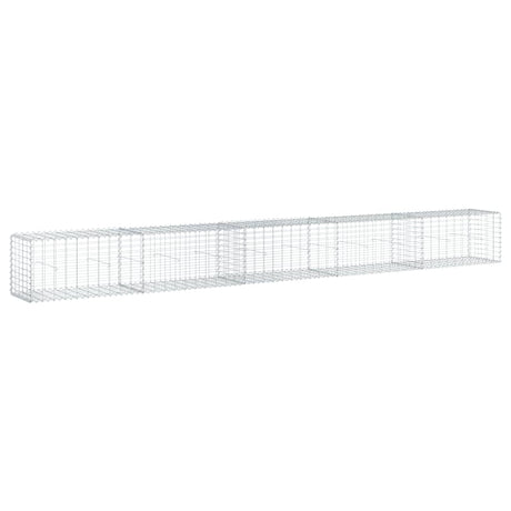 Schanskorf 500x50x50 cm gegalvaniseerd ijzer zilverkleurig - AllerleiShop