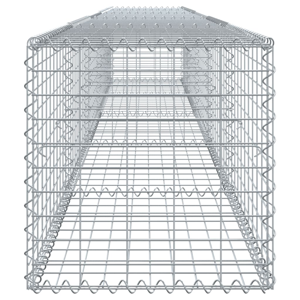 Schanskorf 500x50x50 cm gegalvaniseerd ijzer zilverkleurig - AllerleiShop