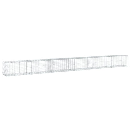 Schanskorf 600x50x50 cm gegalvaniseerd ijzer zilverkleurig - AllerleiShop