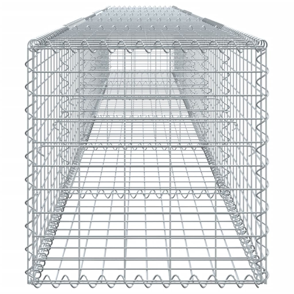 Schanskorf 600x50x50 cm gegalvaniseerd ijzer zilverkleurig - AllerleiShop