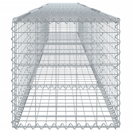 Schanskorf 600x50x50 cm gegalvaniseerd ijzer zilverkleurig - AllerleiShop