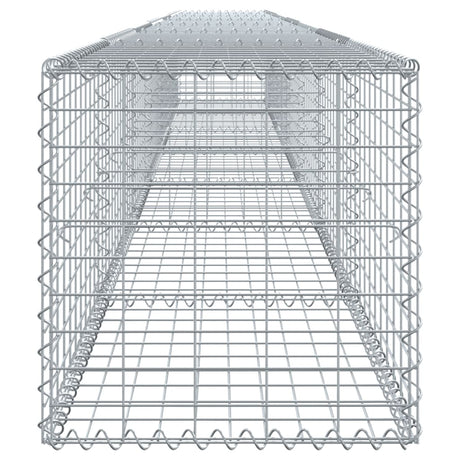 Schanskorf 700x50x50 cm gegalvaniseerd ijzer zilverkleurig - AllerleiShop