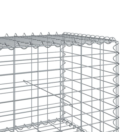 Schanskorf 700x50x50 cm gegalvaniseerd ijzer zilverkleurig - AllerleiShop