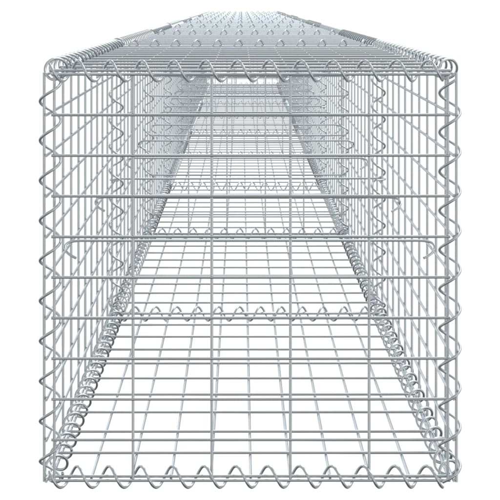 Schanskorf 900x50x50 cm gegalvaniseerd ijzer zilverkleurig - AllerleiShop