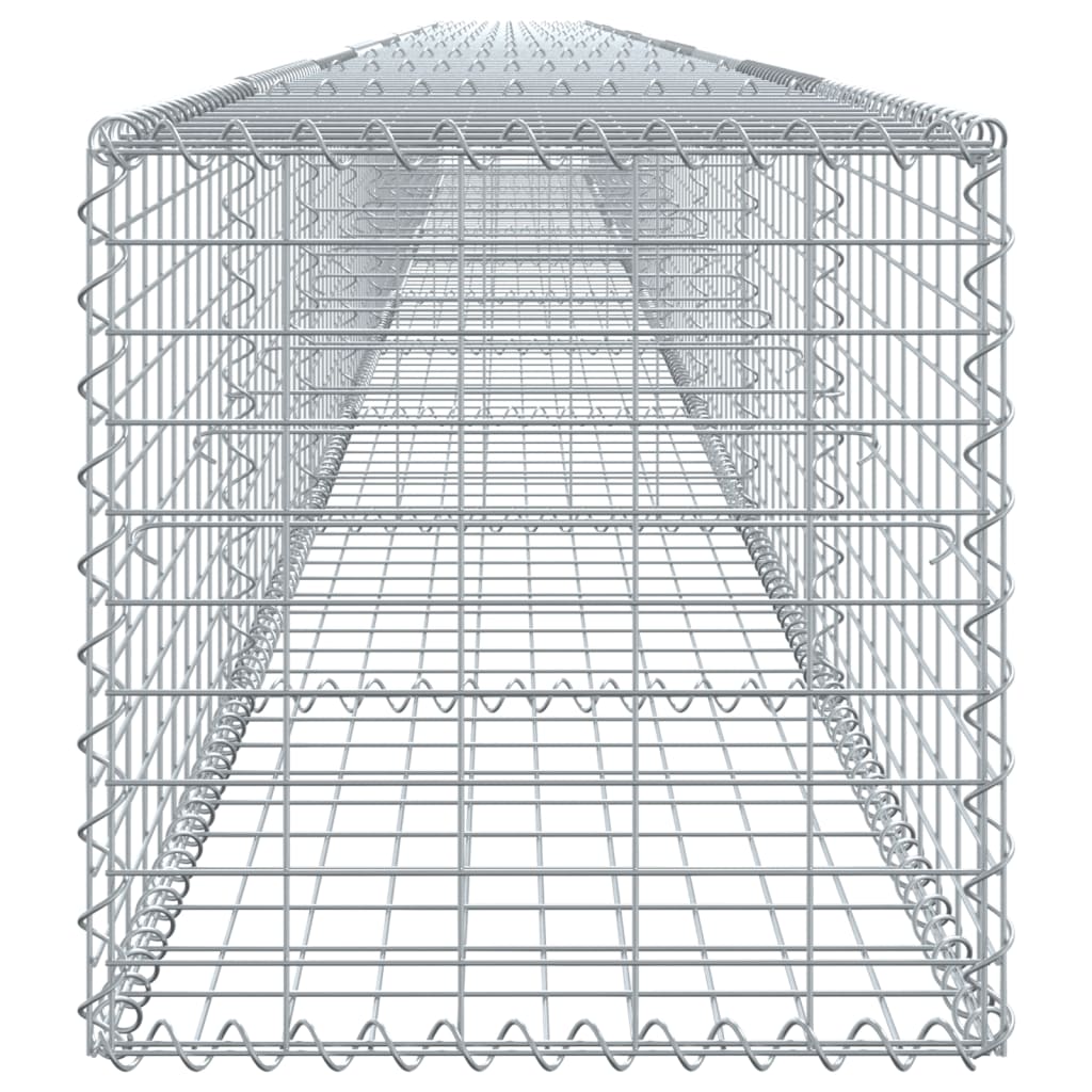 Schanskorf 1000x50x50 cm gegalvaniseerd ijzer zilverkleurig - AllerleiShop