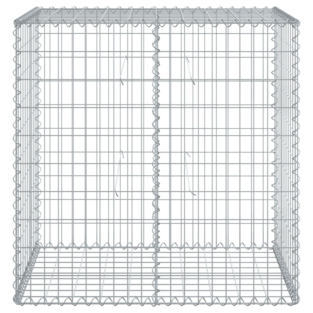 Schanskorf 100x50x100 cm gegalvaniseerd ijzer zilverkleurig - AllerleiShop