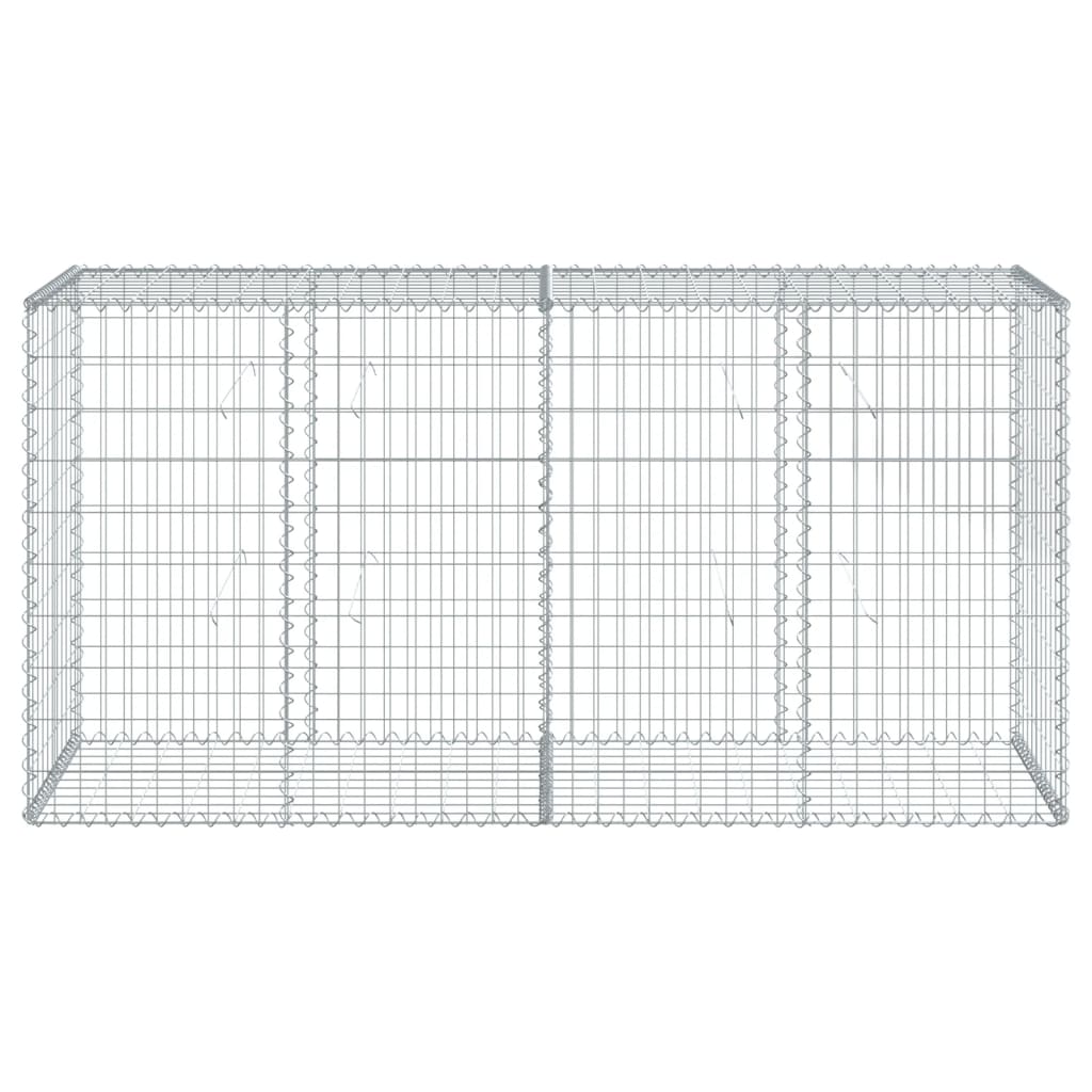 Schanskorf 200x50x100 cm gegalvaniseerd ijzer zilverkleurig - AllerleiShop