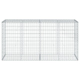 Schanskorf 200x50x100 cm gegalvaniseerd ijzer zilverkleurig - AllerleiShop