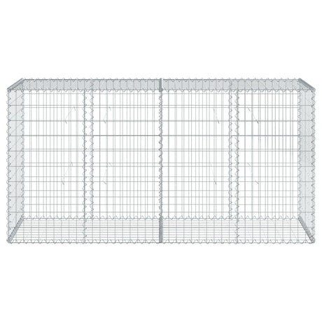 Schanskorf 200x50x100 cm gegalvaniseerd ijzer zilverkleurig - AllerleiShop