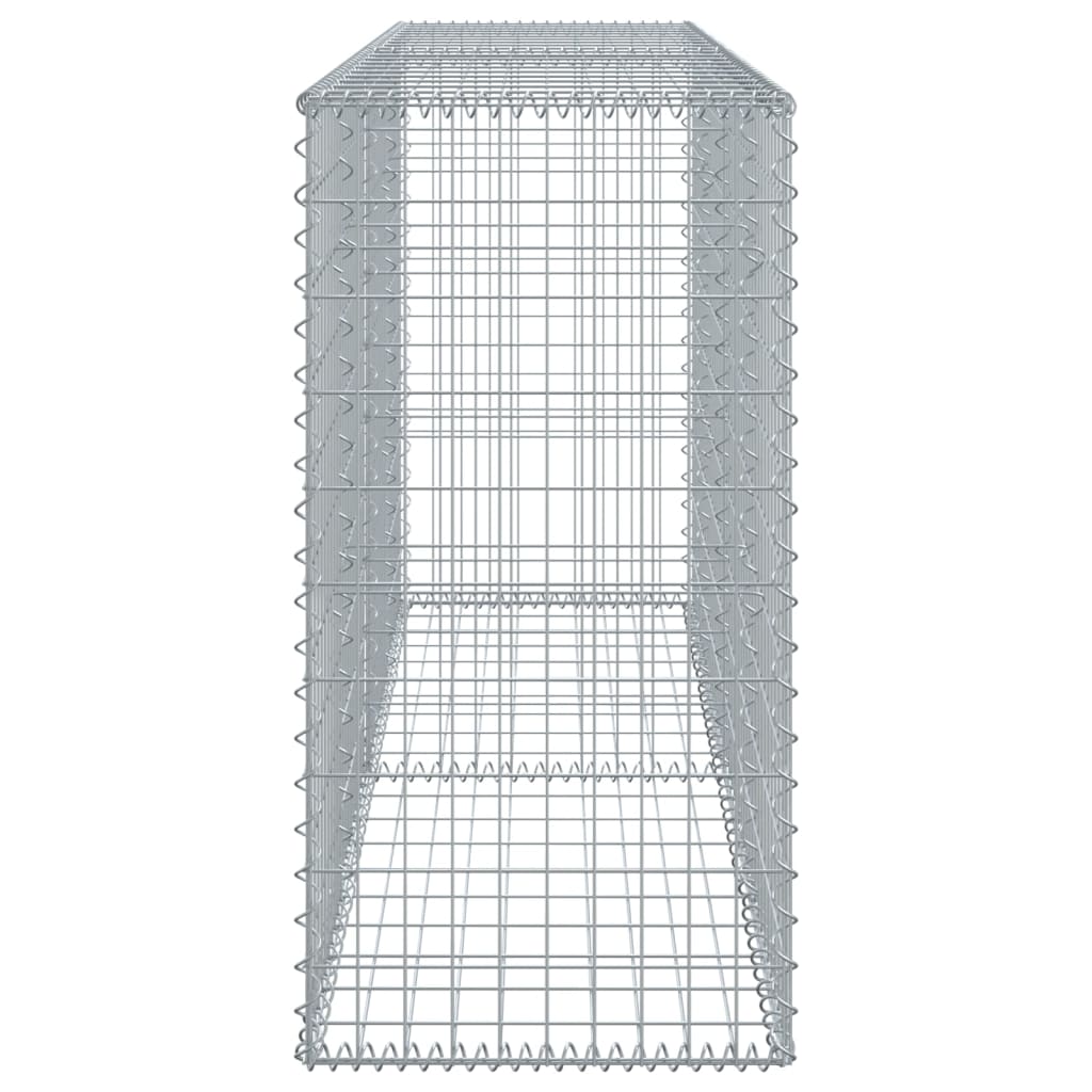 Schanskorf 200x50x100 cm gegalvaniseerd ijzer zilverkleurig - AllerleiShop