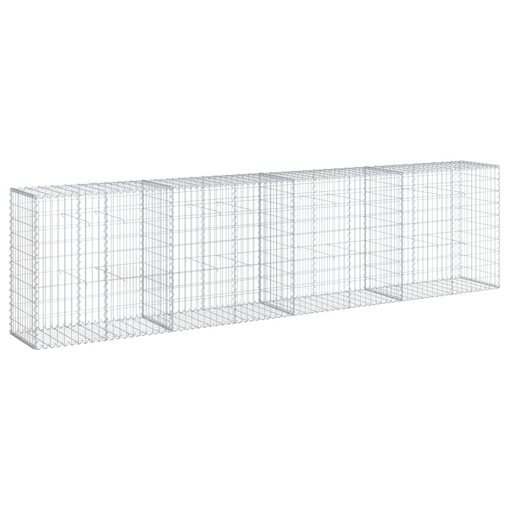 Schanskorf 400x50x100 cm gegalvaniseerd ijzer zilverkleurig - AllerleiShop