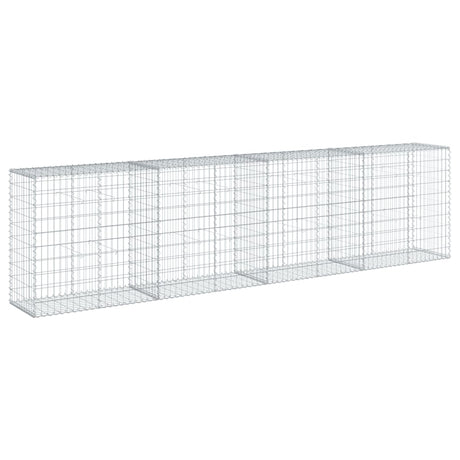 Schanskorf 400x50x100 cm gegalvaniseerd ijzer zilverkleurig - AllerleiShop