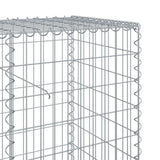 Schanskorf 400x50x100 cm gegalvaniseerd ijzer zilverkleurig - AllerleiShop