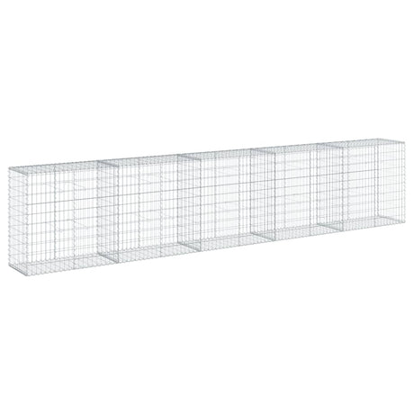 Schanskorf 500x50x100 cm gegalvaniseerd ijzer zilverkleurig - AllerleiShop