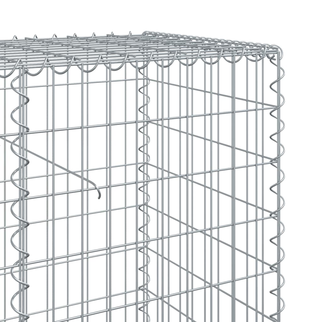 Schanskorf 500x50x100 cm gegalvaniseerd ijzer zilverkleurig - AllerleiShop