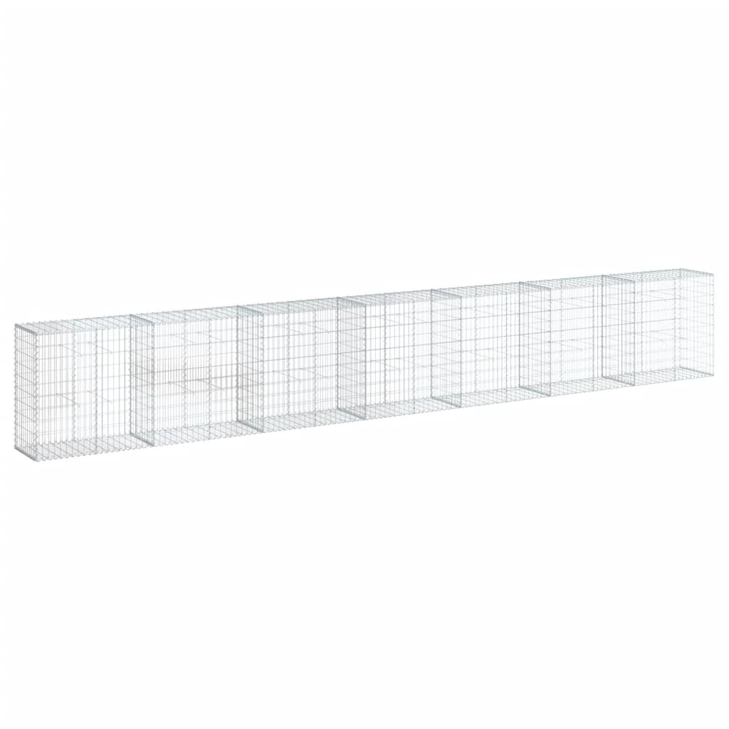 Schanskorf 700x50x100 cm gegalvaniseerd ijzer zilverkleurig - AllerleiShop