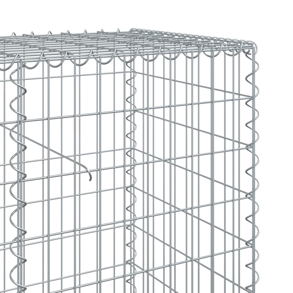 Schanskorf 700x50x100 cm gegalvaniseerd ijzer zilverkleurig - AllerleiShop