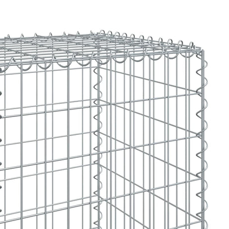 Schanskorf 100x50x150 cm gegalvaniseerd ijzer zilverkleurig - AllerleiShop