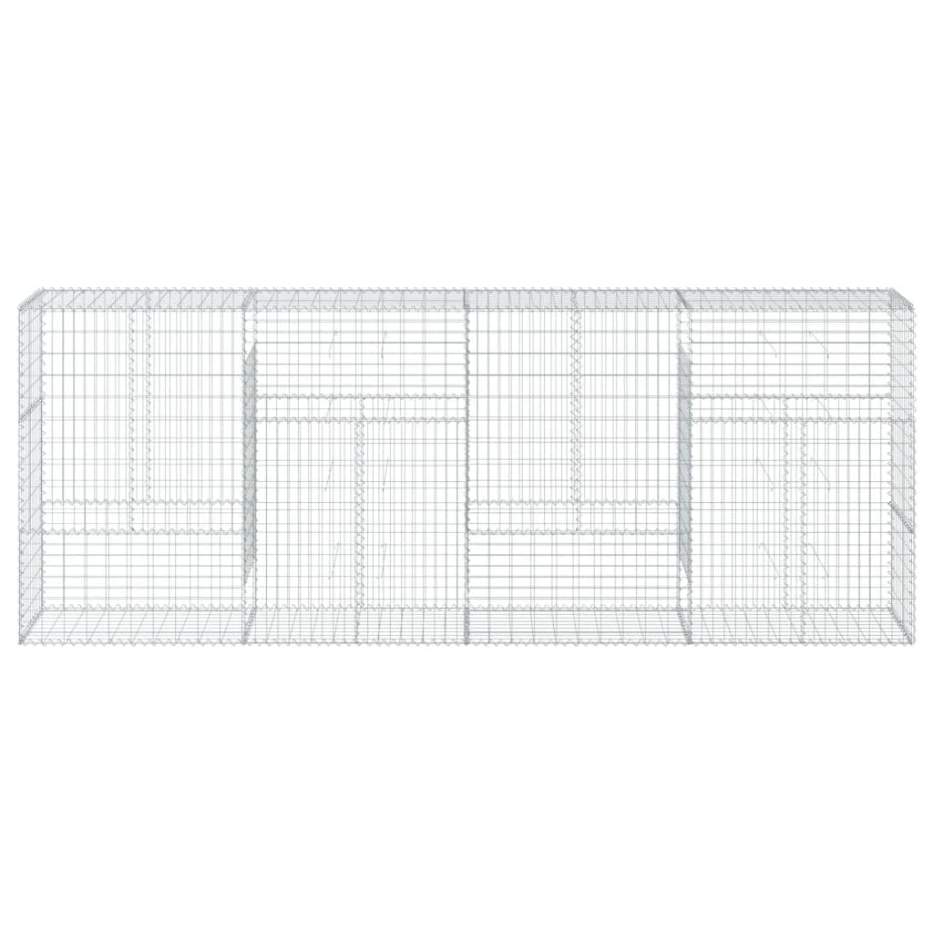 Schanskorf 400x50x150 cm gegalvaniseerd ijzer zilverkleurig - AllerleiShop