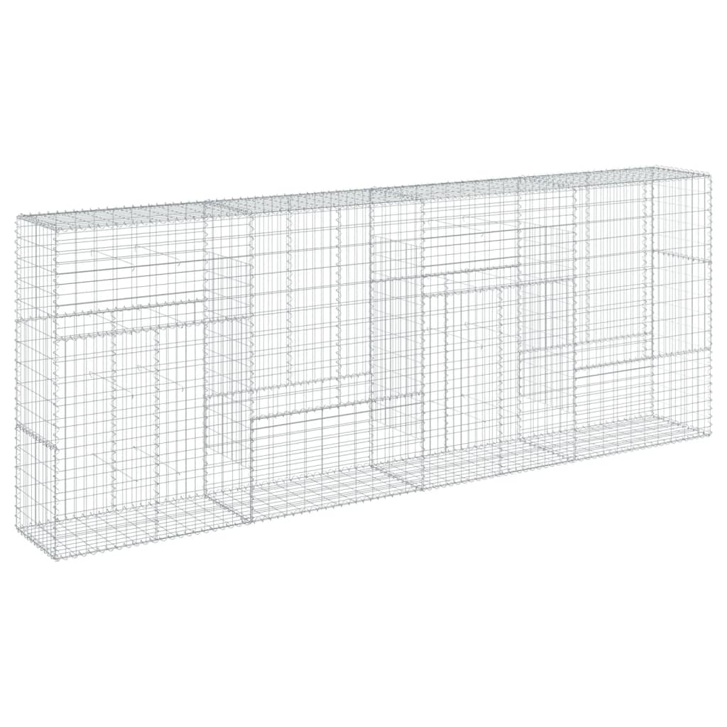 Schanskorf 400x50x150 cm gegalvaniseerd ijzer zilverkleurig - AllerleiShop