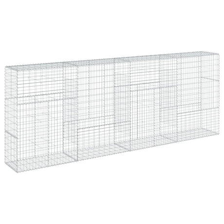 Schanskorf 400x50x150 cm gegalvaniseerd ijzer zilverkleurig - AllerleiShop