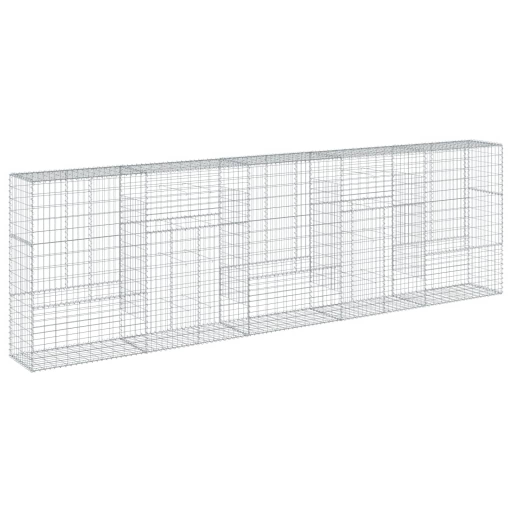 Schanskorf 500x50x150 cm gegalvaniseerd ijzer zilverkleurig - AllerleiShop