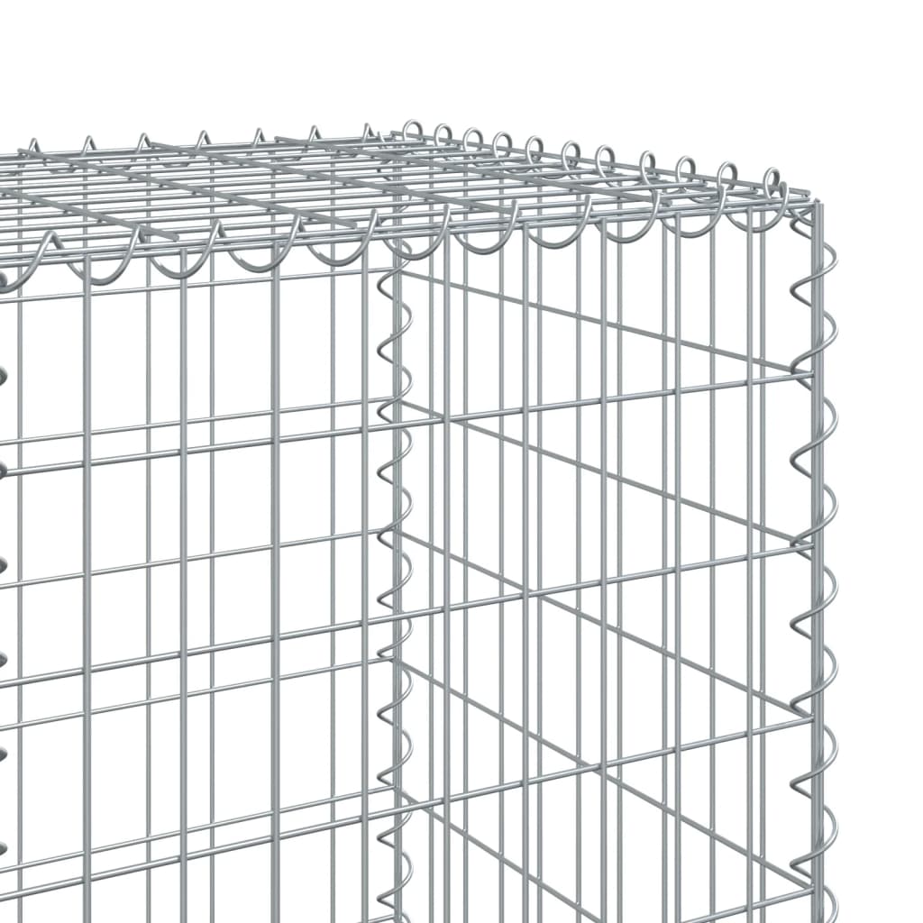 Schanskorf 500x50x150 cm gegalvaniseerd ijzer zilverkleurig - AllerleiShop