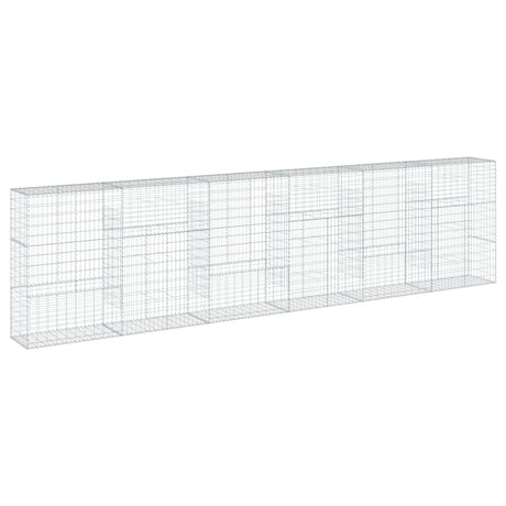 Schanskorf 600x50x150 cm gegalvaniseerd ijzer zilverkleurig - AllerleiShop