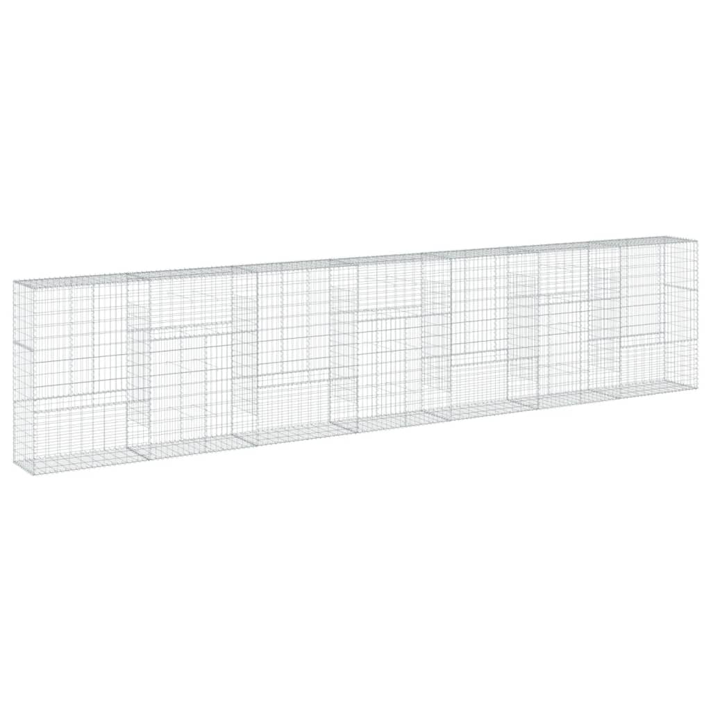 Schanskorf 700x50x150 cm gegalvaniseerd ijzer zilverkleurig - AllerleiShop