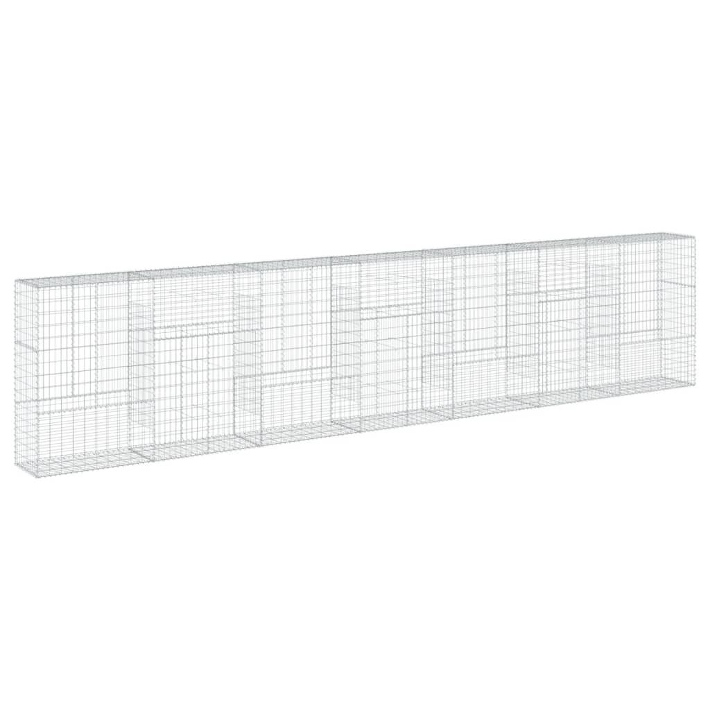 Schanskorf 700x50x150 cm gegalvaniseerd ijzer zilverkleurig - AllerleiShop