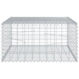 Schanskorf 100x100x50 cm gegalvaniseerd ijzer zilverkleurig - AllerleiShop