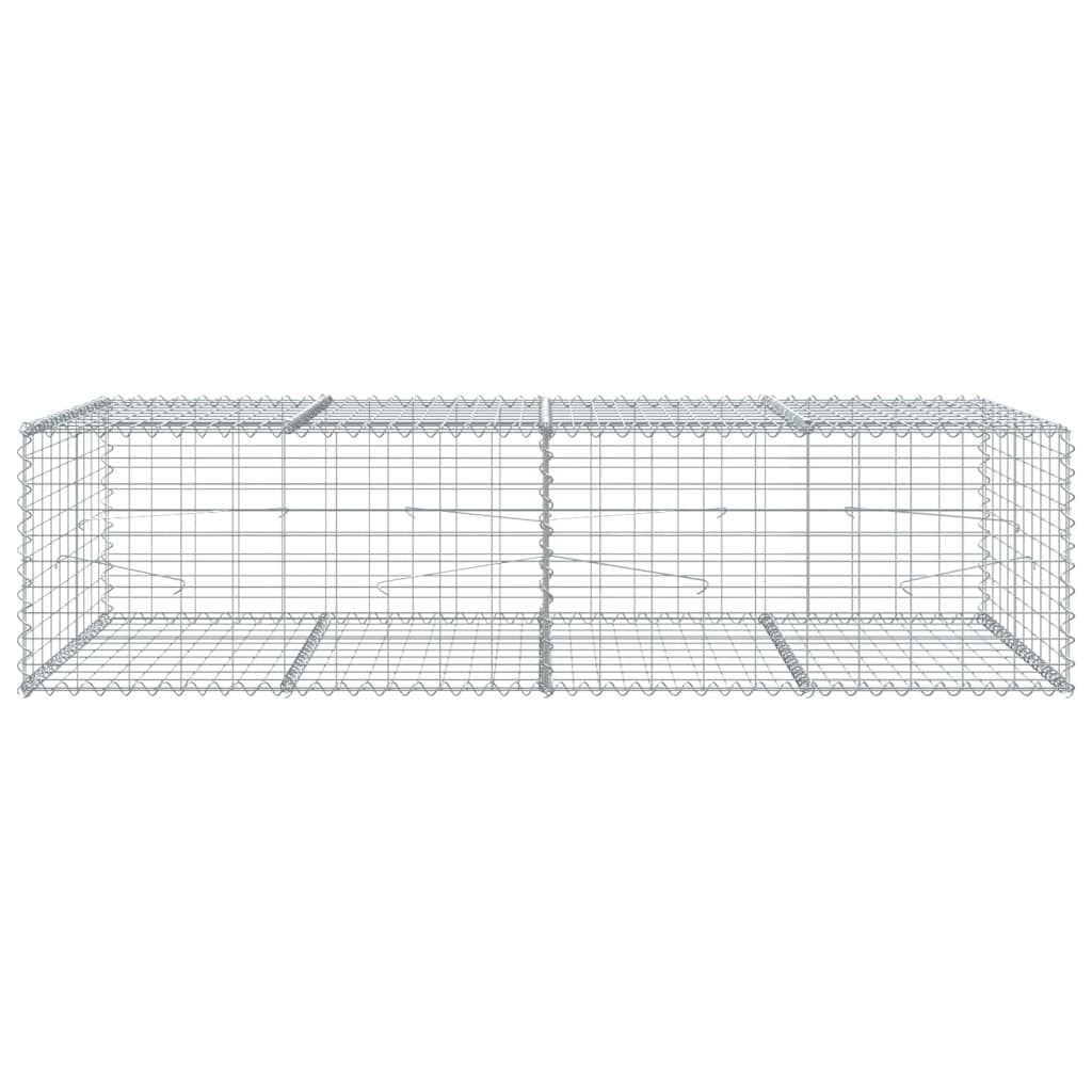 Schanskorf 200x100x50 cm gegalvaniseerd ijzer zilverkleurig - AllerleiShop