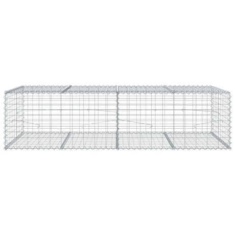 Schanskorf 200x100x50 cm gegalvaniseerd ijzer zilverkleurig - AllerleiShop