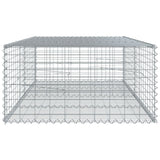 Schanskorf 200x100x50 cm gegalvaniseerd ijzer zilverkleurig - AllerleiShop