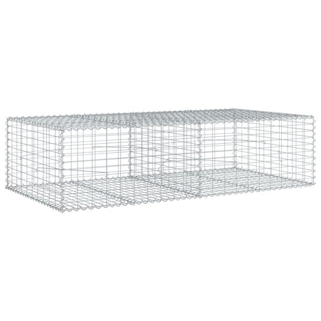 Schanskorf 200x100x50 cm gegalvaniseerd ijzer zilverkleurig - AllerleiShop