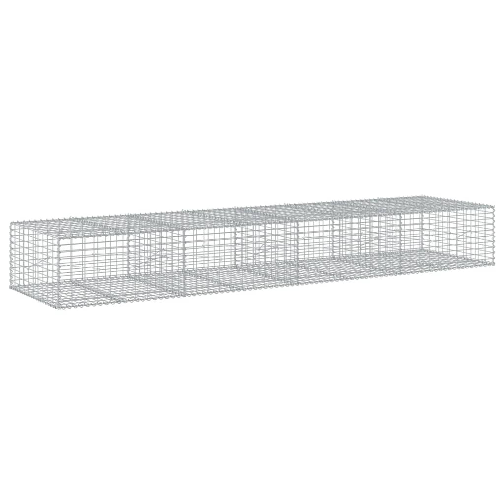 Schanskorf 400x100x50 cm gegalvaniseerd ijzer zilverkleurig - AllerleiShop