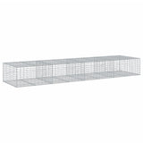 Schanskorf 400x100x50 cm gegalvaniseerd ijzer zilverkleurig - AllerleiShop