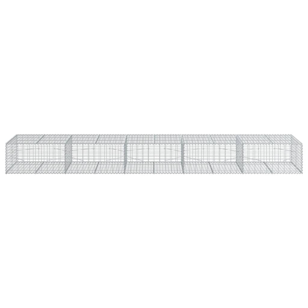 Schanskorf 500x100x50 cm gegalvaniseerd ijzer zilverkleurig - AllerleiShop