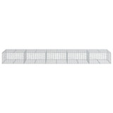 Schanskorf 500x100x50 cm gegalvaniseerd ijzer zilverkleurig - AllerleiShop