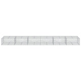 Schanskorf 600x100x50 cm gegalvaniseerd ijzer zilverkleurig - AllerleiShop