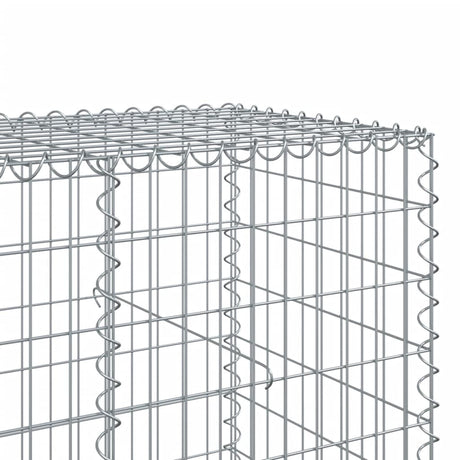 Schanskorf 100x100x100 cm gegalvaniseerd ijzer zilverkleurig - AllerleiShop