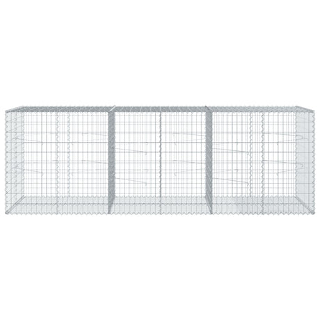 Schanskorf 300x100x100 cm gegalvaniseerd ijzer zilverkleurig - AllerleiShop