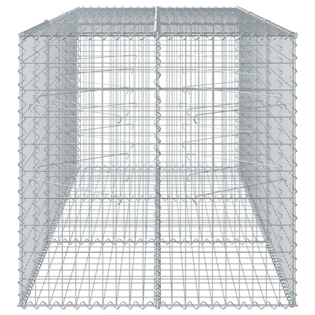 Schanskorf 300x100x100 cm gegalvaniseerd ijzer zilverkleurig - AllerleiShop