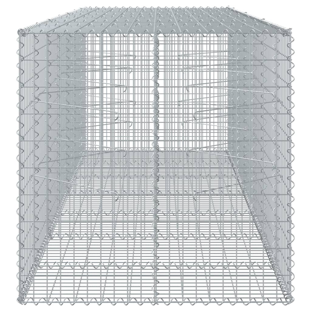 Schanskorf 350x100x100 cm gegalvaniseerd ijzer zilverkleurig - AllerleiShop