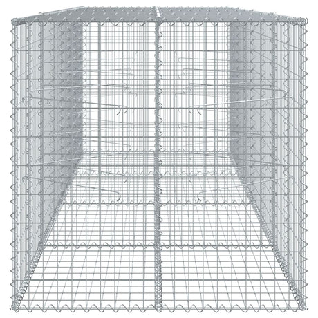 Schanskorf 400x100x100 cm gegalvaniseerd ijzer zilverkleurig - AllerleiShop