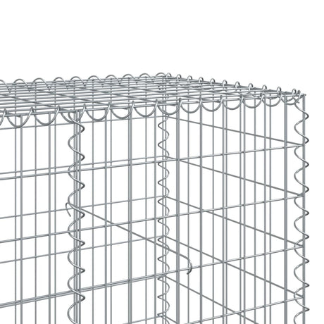 Schanskorf 400x100x100 cm gegalvaniseerd ijzer zilverkleurig - AllerleiShop