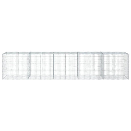 Schanskorf 500x100x100 cm gegalvaniseerd ijzer zilverkleurig - AllerleiShop