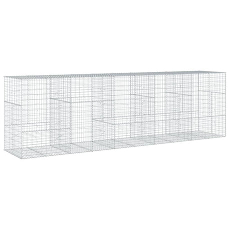 Schanskorf 500x100x150 cm gegalvaniseerd ijzer zilverkleurig - AllerleiShop