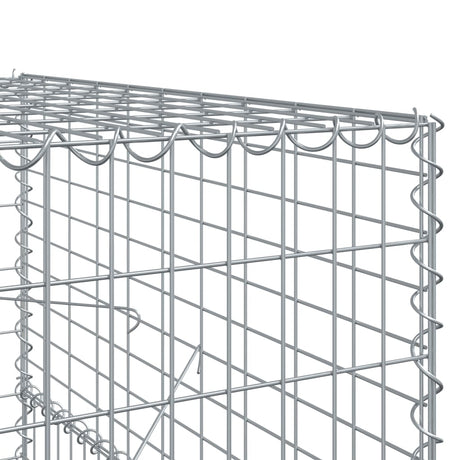 Schanskorf 800x100x150 cm gegalvaniseerd ijzer zilverkleurig - AllerleiShop