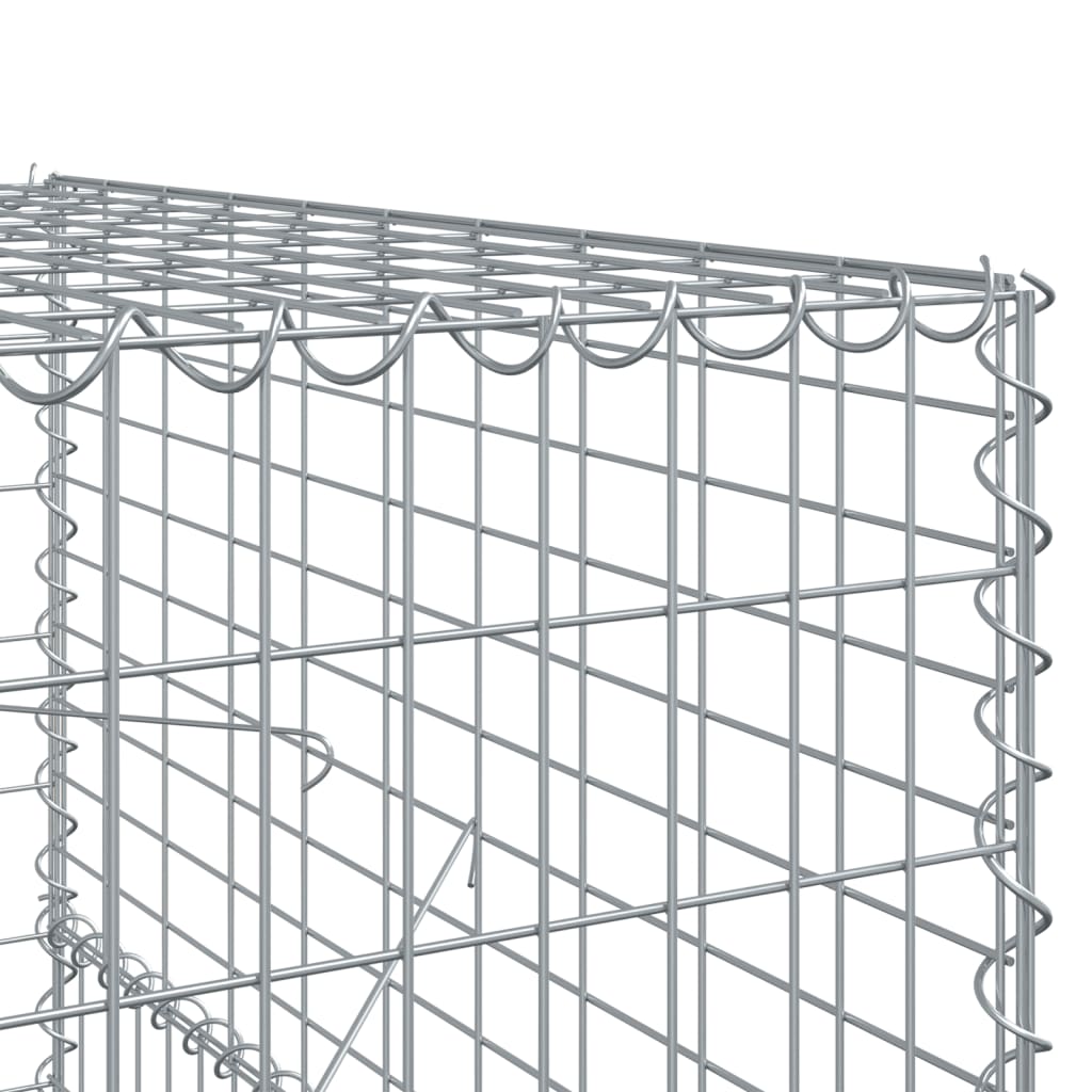 Schanskorf 1100x100x150 cm gegalvaniseerd ijzer zilverkleurig - AllerleiShop